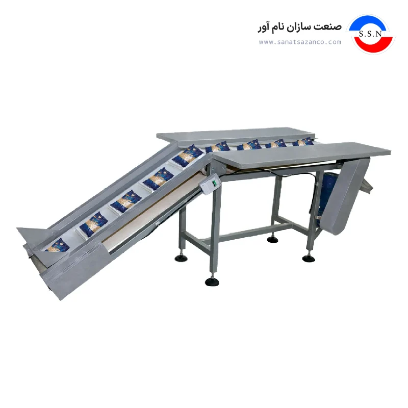 نوار نقاله جلوی بسته بندی