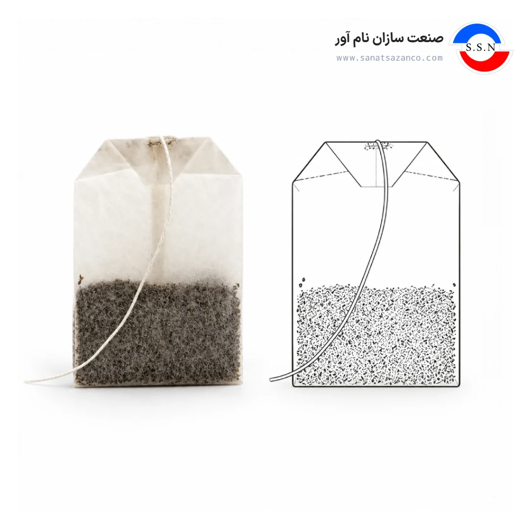 نمونه خروجی دستگاه بسته بندی تی بگ