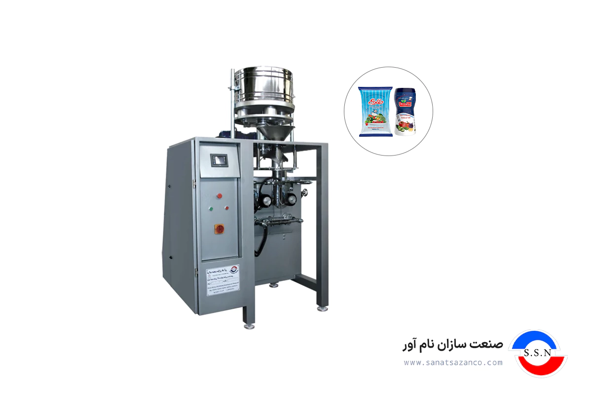 دستگاه بسته بندی نمک مدل قوطی پرکن گرانول حجمی