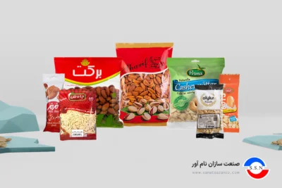 بسته بندی بادام